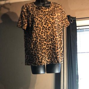 H&M leopard print shirt